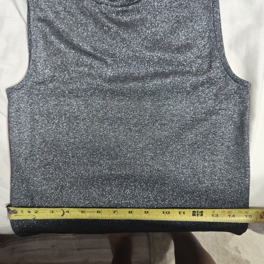 Gap Metallic Mockneck Midi Dress Sz Small Tall Like New - Picture 8 of 10